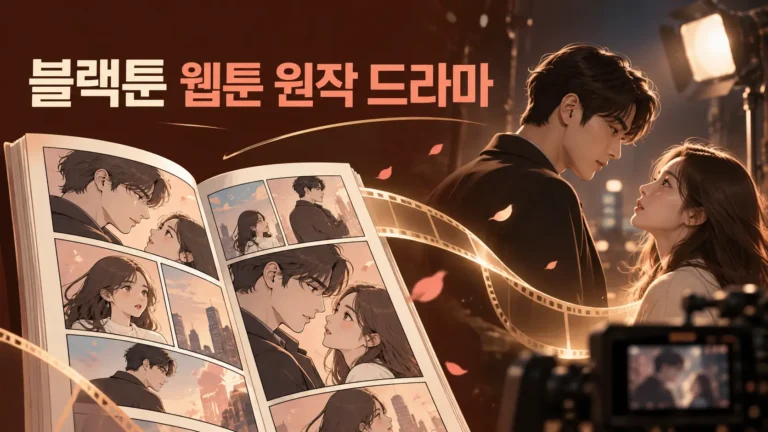 블랙툰 웹툰 원작 드라마 원작과 각색 포인트